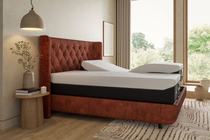 TEMPUR® Arc Ergo Smart Base Bed Frame with Luxury Headboard TEMPUR® Arc Ergo Smart Base Bed Frame with Luxury Headboard