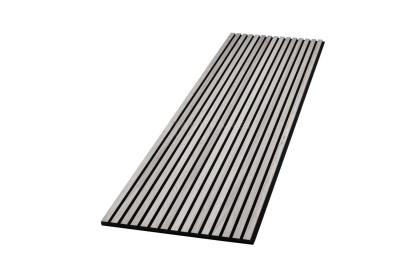 Pack of 2 - Light Grey Decorative Acoustic Slat Wall Panel - 2400mm x 600mm Pack of 2 - Light Grey Decorative Acoustic Slat Wall Panel - 2400mm x 600mm