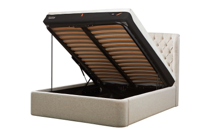 TEMPUR® Holcot Ottoman Bed Base in Shetland Pebble TEMPUR® Holcot Ottoman Bed Base in Shetland Pebble