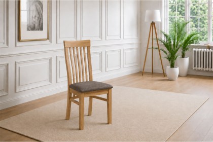 Devon 100% Solid Oak Extending Dining Table & 4 Slatted Back Chairs Devon 100% Solid Oak Extending Dining Table & 4 Slatted Back Chairs