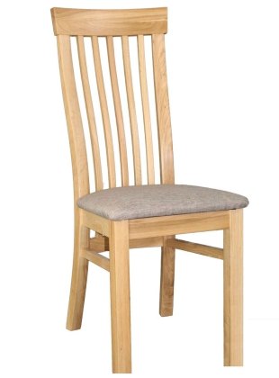 Devon 100% Solid Oak Slatted Back Dining Chair Devon 100% Solid Oak Slatted Back Dining Chair