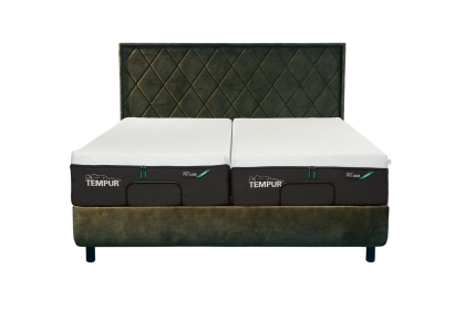 TEMPUR® Arc Disc Bed Ottoman Bed Frame with Quilted Headboard TEMPUR® Arc Disc Bed Ottoman Bed Frame with Quilted Headboard