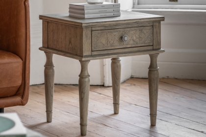 Gallery Direct Rustique French Colonial Bedside Side Table