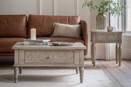 Gallery Direct Rustique French Colonial Bedside Side Table