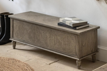 Gallery Direct Rustique French Colonial Hall Bench Chest Gallery Direct Rustique French Colonial Hall Bench Chest