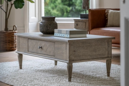 Gallery Direct Rustique French Colonial Push Drawer Coffee Table Gallery Direct Rustique French Colonial Push Drawer Coffee Table