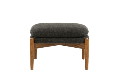 Gallery Direct Datsun Charcoal Boucle Fabric Footstool Gallery Direct Datsun Charcoal Boucle Fabric Footstool