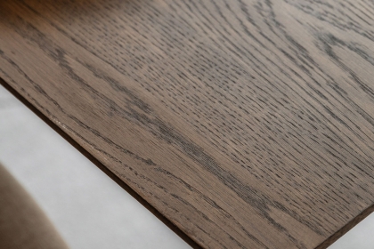 Gallery Direct Hatfield Smoked Oak 150cm Large Rectangular Dining Table Set & x4 Chairs