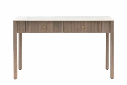 Gallery Direct Marmo Mango Wood Console Table with Marble Top