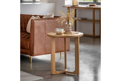 Gallery Direct Craft Natural Oak Side Table Gallery Direct Craft Natural Oak Side Table