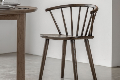 Gallery Direct Craft Smoked Oak Set of 2 Dining Chairs Gallery Direct Craft Smoked Oak Set of 2 Dining Chairs