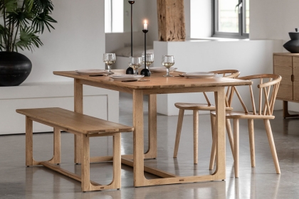 Gallery Direct Craft Natural Oak Dining Table Set & 4 Chairs Gallery Direct Craft Natural Oak Dining Table Set & 4 Chairs
