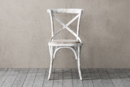 Gallery Direct Set of 2 Cafe White Oak Dining Chairs with Linen Seat Gallery Direct Set of 2 Cafe White Oak Dining Chairs with Linen Seat