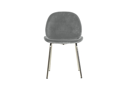 Gallery Direct Set of 2 Flanagan Dining Chairs in Light Grey Velvet Gallery Direct Set of 2 Flanagan Dining Chairs in Light Grey Velvet