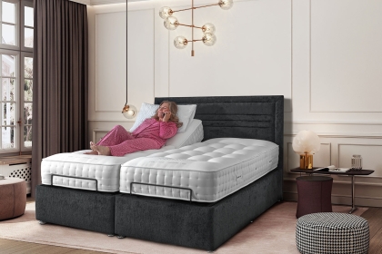Adjust-A-Bed Natural 5000 Electric Adjustable Divan Bed with Standard Base Adjust-A-Bed Natural 5000 Electric Adjustable Divan Bed with Standard Base
