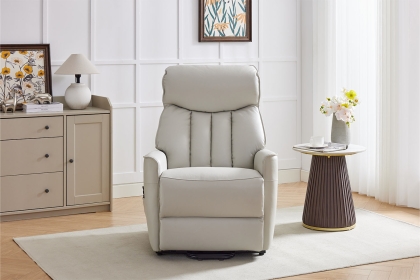 Barcelona Leather Match Riser Recliner Chair