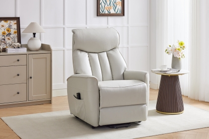 Barcelona Leather Match Riser Recliner Chair