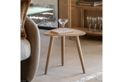 Gallery Direct Hatfield Natural Oak Side Table