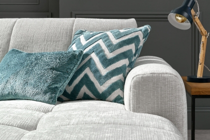 Opulent Fabric Cuddler Swivel Lounger Chair