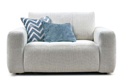 Opulent Fabric Cuddler Chair