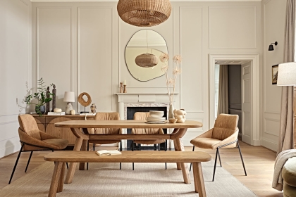 Austin Warm Oak 200cm Dining Table