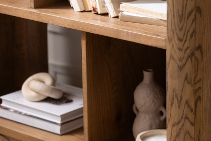 Austin Warm Oak Open Display Bookcase