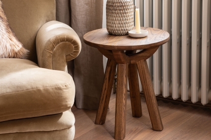 Austin Warm Oak Side Lamp Table