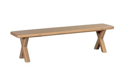 Flynn Natural Oak 220cm Dining Bench