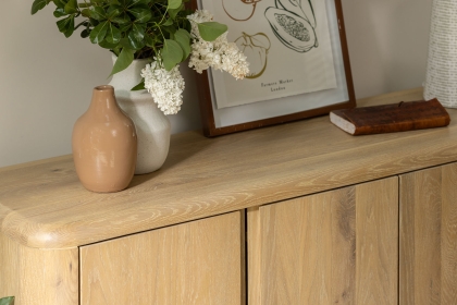 Flynn Natural Oak Wide Sideboard