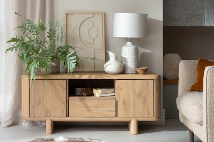 Flynn Natural Oak TV Unit