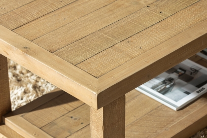 Oakley Reclaimed Wood Console Table in Rustic Buff Finish