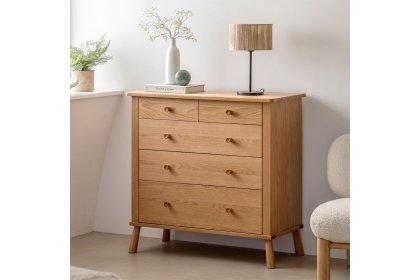 Gallery Direct Wycombe Oak 5 Drawer Chest of Drawers