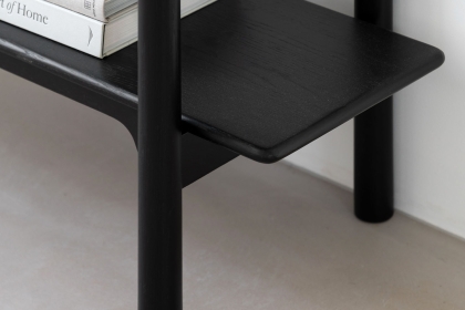 Gallery Direct Wycombe Black Oak Open Display Bookcase Gallery Direct Wycombe Black Oak Open Display Bookcase