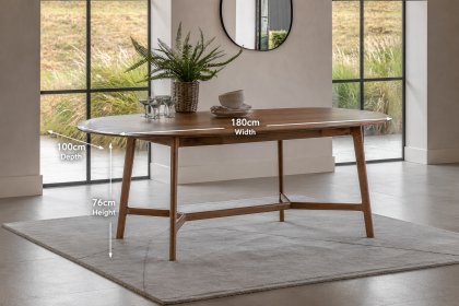 Gallery Direct Madrid Oval Dining Table in Oak Gallery Direct Madrid Oval Dining Table in Oak