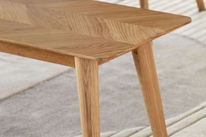 Gallery Direct Milano Oak Dining Bench Gallery Direct Milano Oak Dining Bench