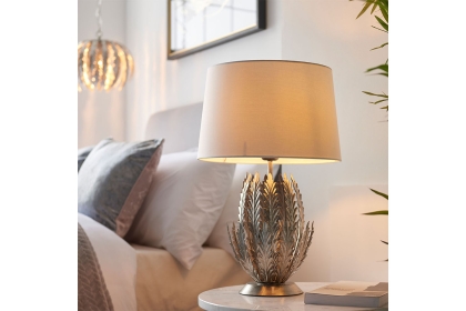 Gallery Direct Delphine 1 Table Lamp Silver Leaf