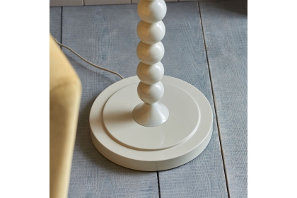 Gallery Direct Higgledy Floor Lamp Base Gloss Almond White Paint Gallery Direct Higgledy Floor Lamp Base Gloss Almond White Paint