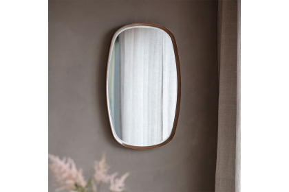 Gallery Direct Keaton Mirror Walnut 900x550mm