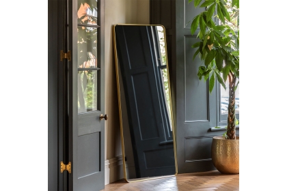 Gallery Direct Holworth Leaner Mirror Gold 700x35x1700