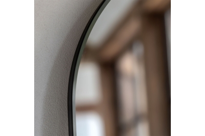 Gallery Direct Holworth Arch Mirror Black 450x35x1500mm