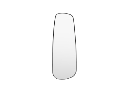 Gallery Direct Holworth Shaped Leaner Black 700x1700mm