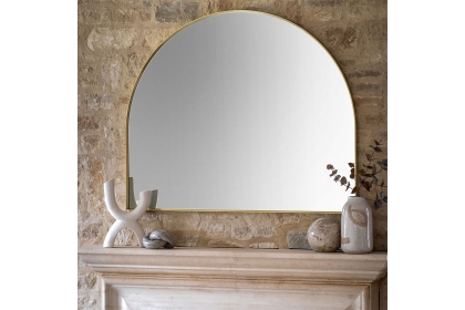 Gallery Direct Holworth Overmantle Mirror Gold 900x1100mm