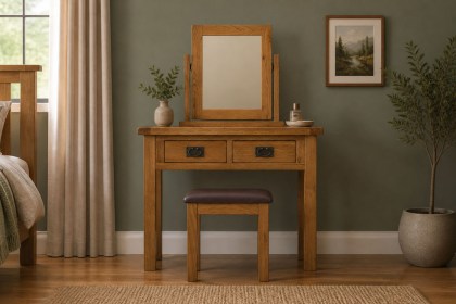 Salisbury Waxed Premium Oak Dressing Table Salisbury Waxed Premium Oak Dressing Table