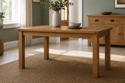 Salisbury Waxed Premium Oak Small Extending Dining Table
