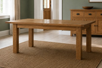 Salisbury Waxed Premium Oak Large Extending Dining Table