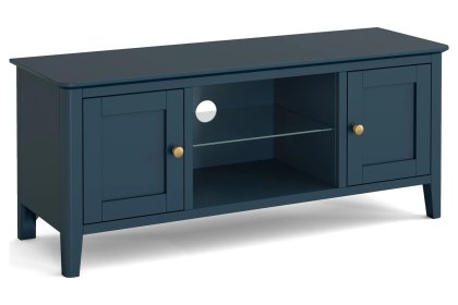 Harrogate Painted Blue Large Tv Unit Harrogate Painted Blue Large Tv Unit