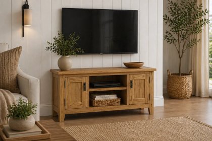 Burford Country Oak 120cm TV Unit Burford Country Oak 120cm TV Unit