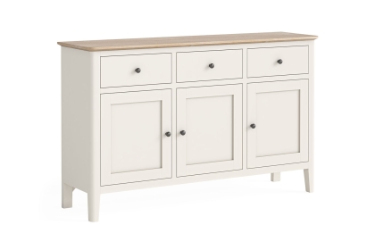 Marlow Oak Painted Coconut White Large Sideboard