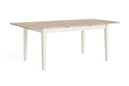 Marlow Oak Painted Coconut White Extending Dining Table