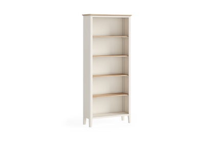 Marlow Oak Painted Coconut White Large Bookcase